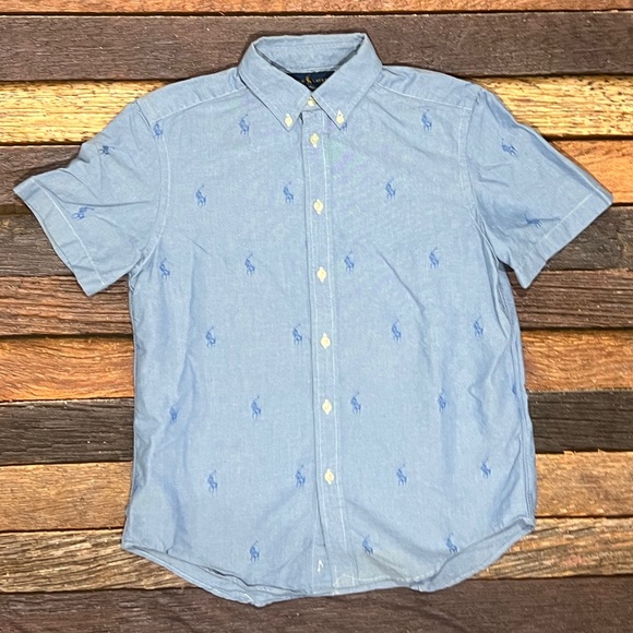 Ralph Lauren Light Blue Casual Button Down Shirt - Picture 1 of 6